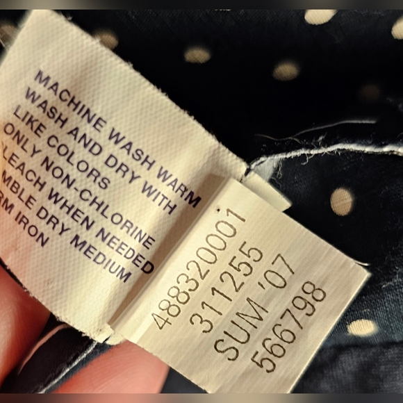 🌟SALE🌟 [GAP] Navy Blue & White Polka Dot Halter Top Midi/Maxi Dress 《10》 - Picture 11 of 16